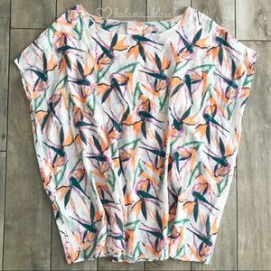 🌴SOLD🌴SAMUDRA bird of paradise kaftan coverup